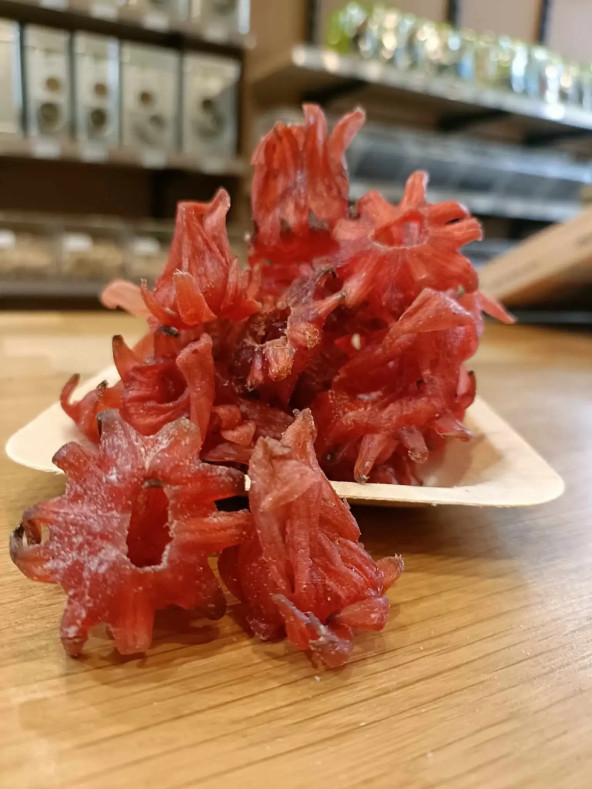 Fleur d'hibiscus déshydratée - sachet de 150g et 250g