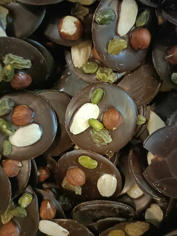 Mendiants Chocolat Noir - THE NUTS SHOP