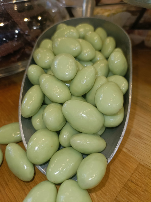 Amandes chocolat blanc et huile d'olive