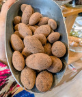 Amandes Gianduja – Enrobées de chocolat noir et saupoudrées de cacao