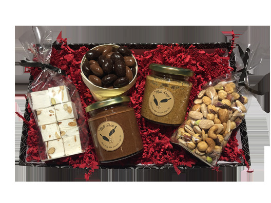 Panier Gourmand Nuts - Assortiment Gourmet de Fruits Secs et Chocolat