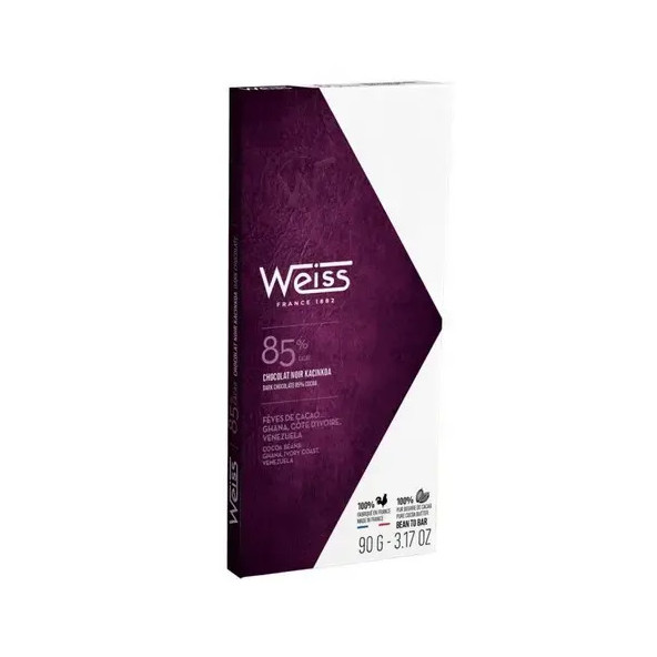 Tablette Chocolat Noir Kacinkoa 85% - 90g (WEISS)