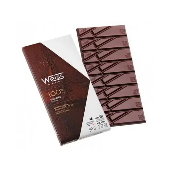 Chocolat Noir 100% Cacao Weiss - Découvrez le Véritable Goût de l'Or Noir