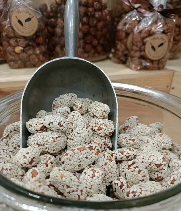 Amandes Caramélisées Sésame saveur Vanille – La gourmandise saine