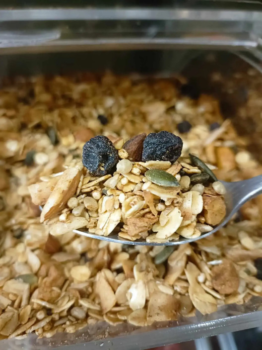 Granola croustillants pomme et myrtille - THE NUTS SHOP