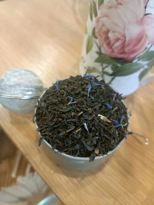 Thé Noir "Earl Grey supérieur fleurs bleues" - The Nuts Shop Bordeaux